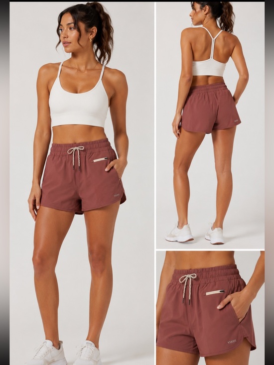 Vuori Pants - #758 NWT Vuori Clementine Short 2.0 Rosewood XL Lined Running Shorts